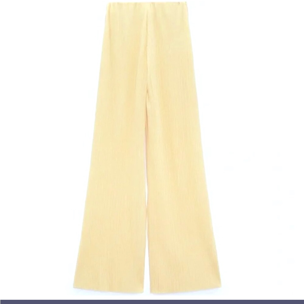 Yellow Wide Leg Pants